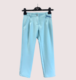 Diamante Blu lange broek in aqua