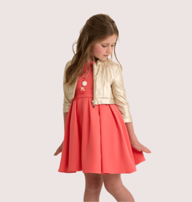 Lui & Lei soepele goudkleurige blazer