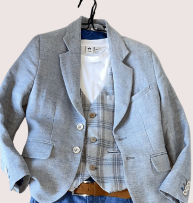 Dlux lichtblauwe blazer Bastian