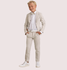 Lui & Lei beige of zandkleurige stretch broek
