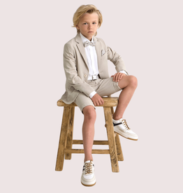 Lui & Lei beige kleurige stretch bermuda