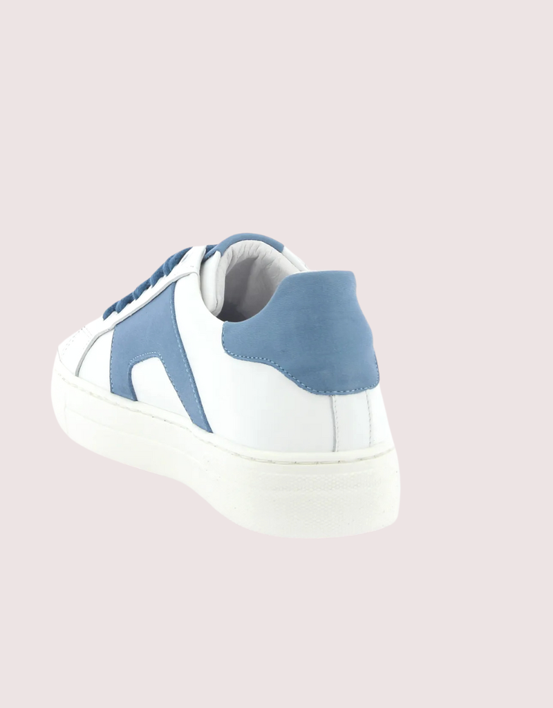 Red Limit/Hoops sneaker wit met cobaltkleur