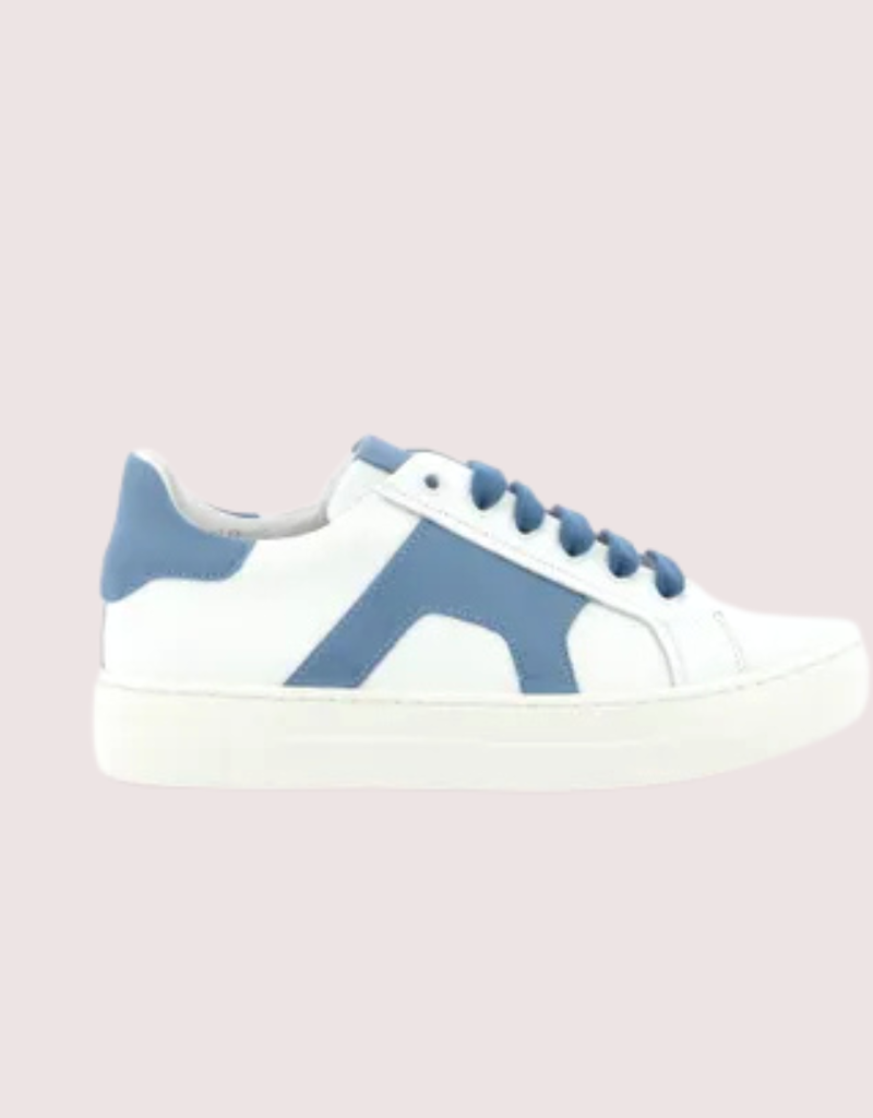 Red Limit/Hoops sneaker wit met cobaltkleur