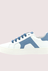 Red Limit/Hoops sneaker wit met cobaltkleur