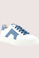 Red Limit/Hoops sneaker wit met cobaltkleur