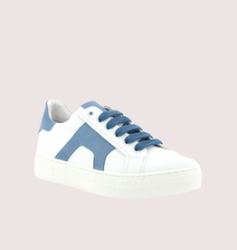 Red Limit/Hoops sneaker wit met cobaltkleur