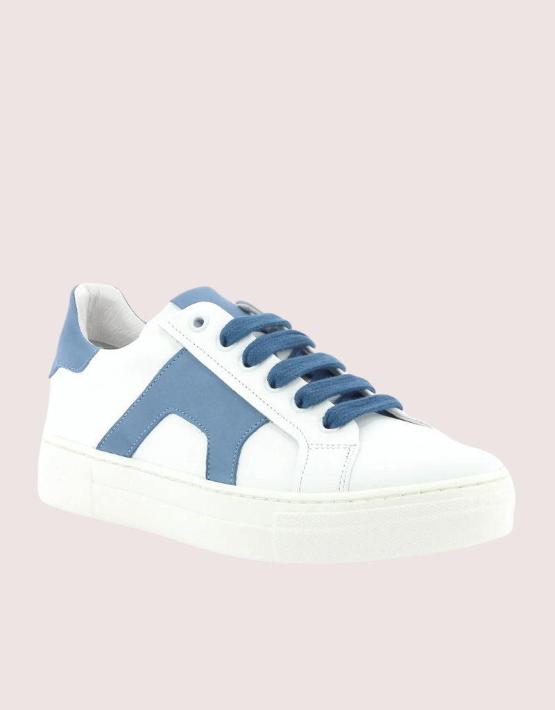 Red Limit/Hoops sneaker wit met cobaltkleur