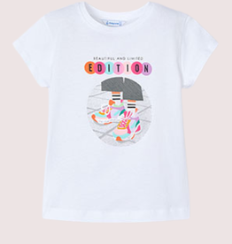 Mayoral wit t-shirt print schoenen edition