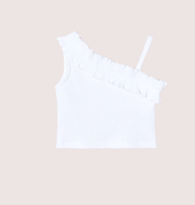 Mayoral witte asymetrische tricot top