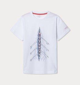 Hackett wit t-shirt boot roeiers