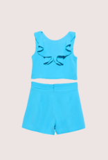 Abel&Lula set van top en bermuda in turquoise