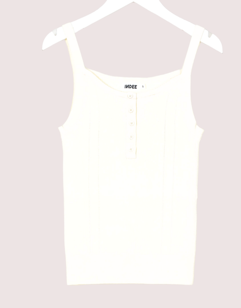 Indee gebreide top seattle in off white