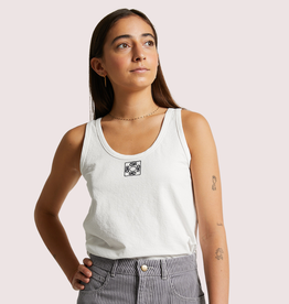 Indee ecru tanktop sandbeach met logo