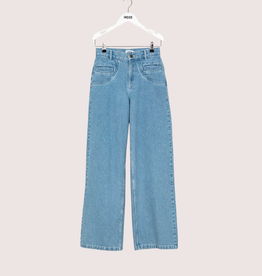 Indee lichtblauwe wijde jeansbroek song