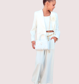 Banda top off white kort