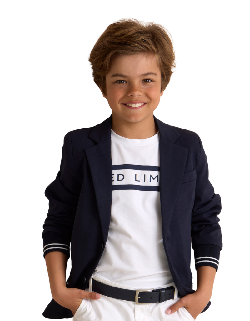Red Limit donkerblauwe blazer met manchet