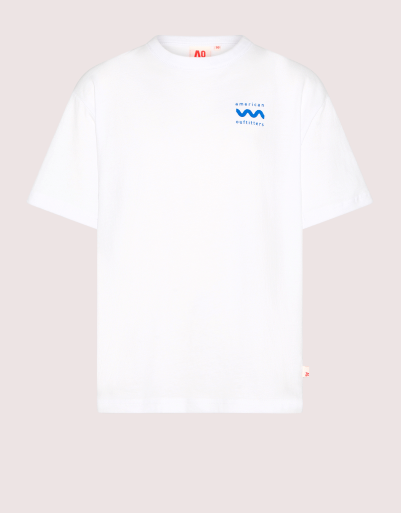 Ao76 wit katoenen t-shirt met logo watamu