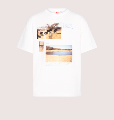 Ao76 wit katoenen t-shirt elephant