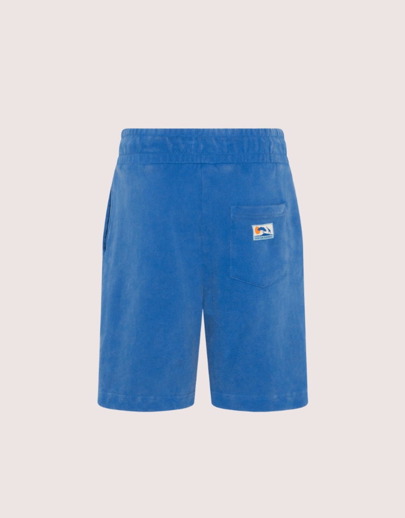 Ao76 kobalt blauw katoenen short eliot