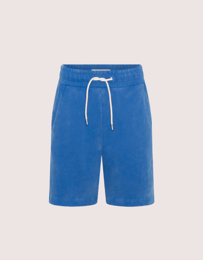 Ao76 kobalt blauw katoenen short eliot