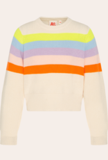 Ao76 gestreepte katoenen trui in multicolor jess