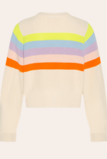 Ao76 gestreepte katoenen trui in multicolor jess