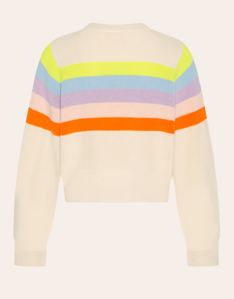 Ao76 gestreepte katoenen trui in multicolor jess