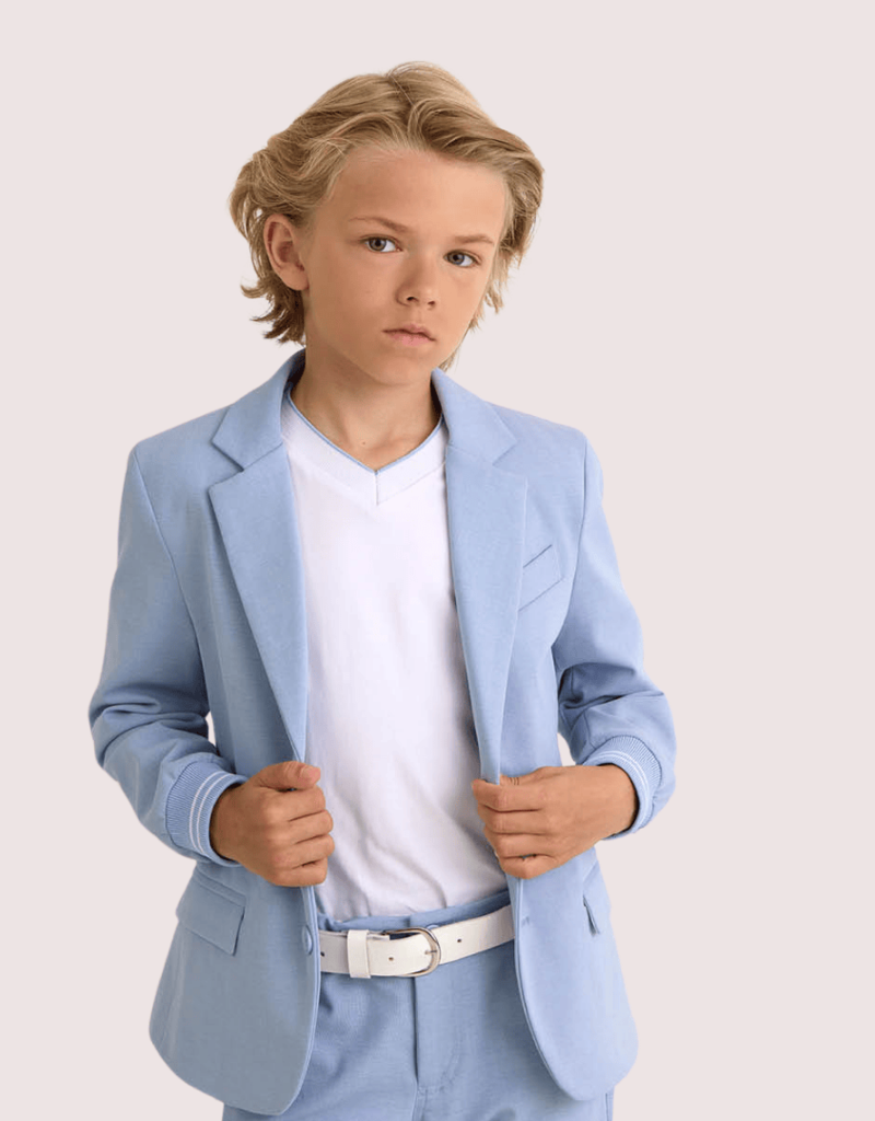 Red Limit blazer lichtblauw met manchet