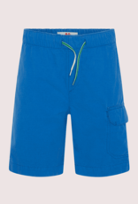 Ao76 felblauw katoenen short met opzetzak andy