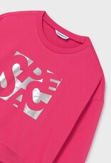 Mayoral fuchsia sweater met print space