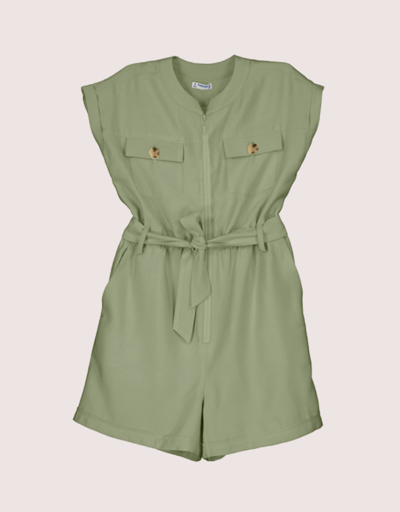 Mayoral kaki kleur jumpsuit korte broek