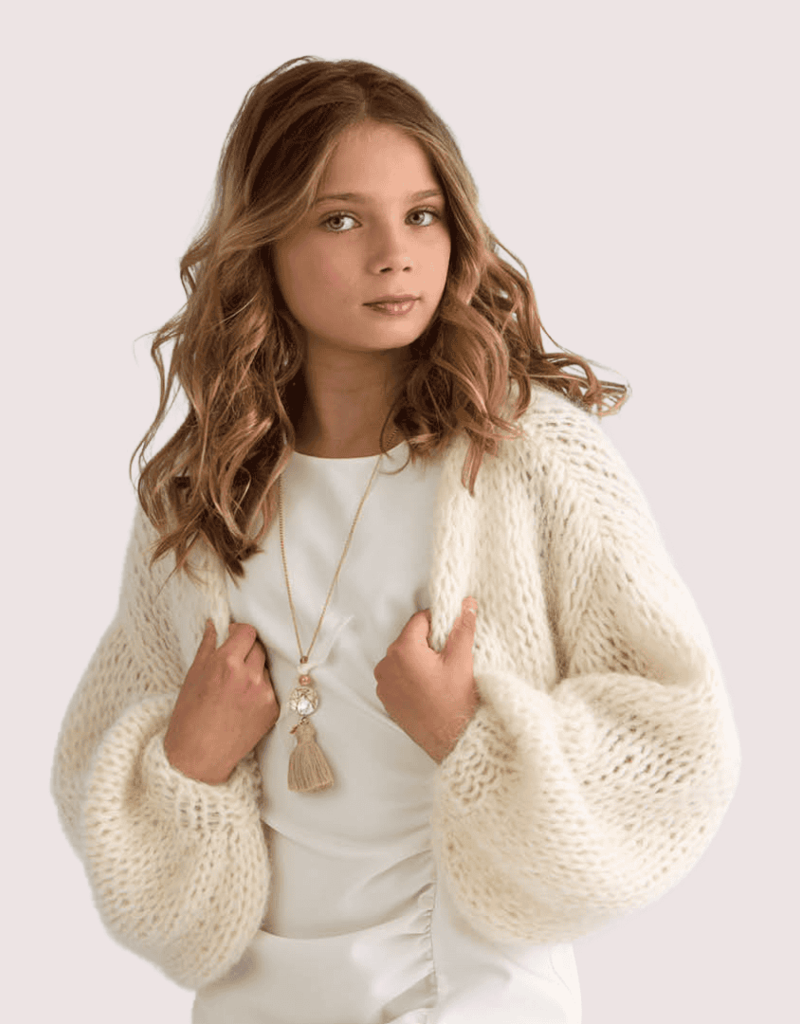 Nina&Lucia hippe en moderne ecru gilet