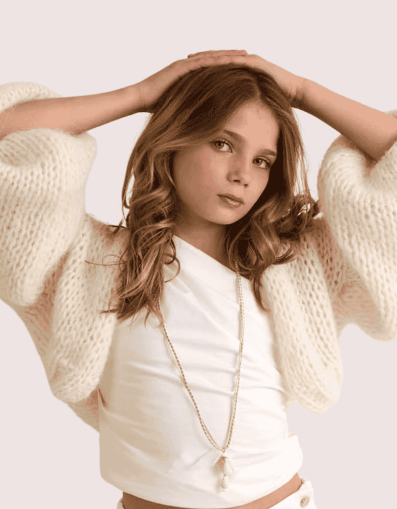 Nina&Lucia hippe en moderne ecru gilet