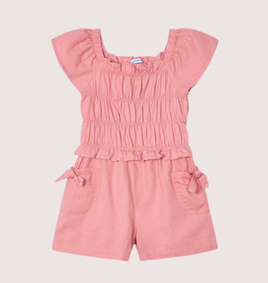 Mayoral zalm jumpsuit korte broek