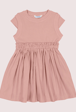 Mayoral roze jurk in tricot top met wijde rok