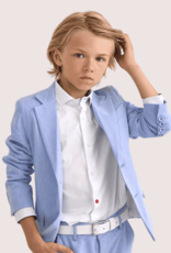 Red Limit hemd wit klassiek rode knoop