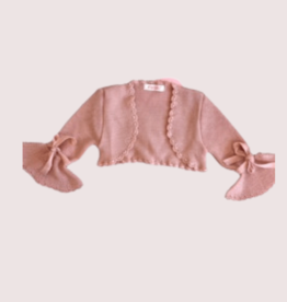 Mimilu  oud roze gilet B mouw wijd met strik