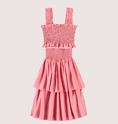 Molo vintage rose top zonder mouw rolfia