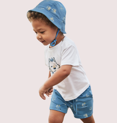 Mayoral set van short t-shirt en hoedje