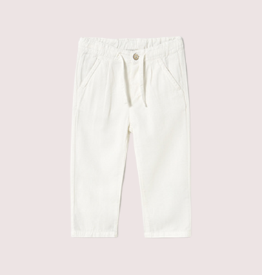 Mayoral lange witte broek met koordje