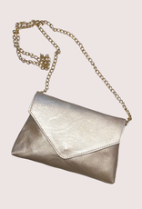 Miss Leod goudkleurig enveloppe tas