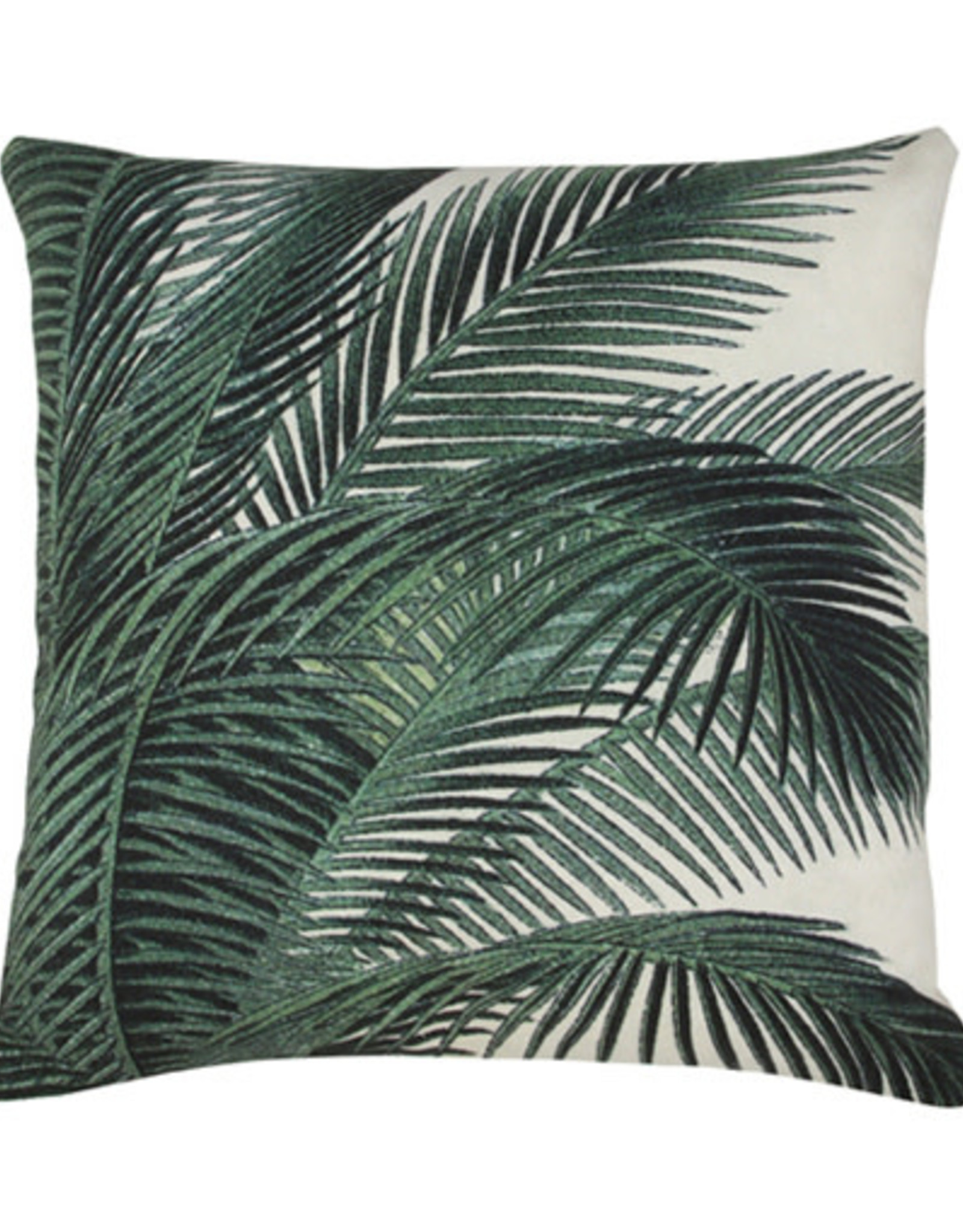HKliving HKliving Printed Cushion Palm Leaves( 45x45cm)