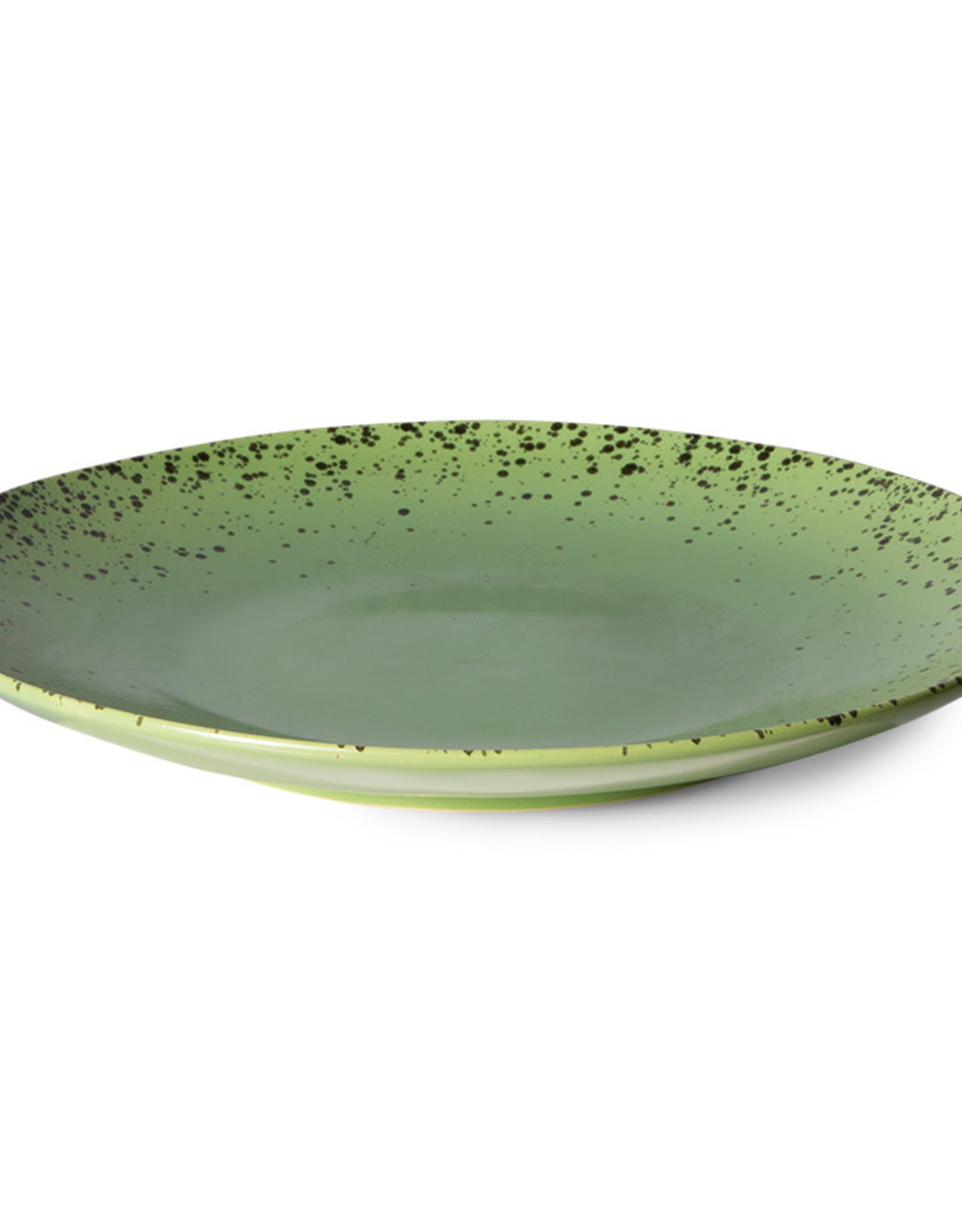 HKliving HKliving 70's Ceramics Dinner Plates Fleck- set van 2