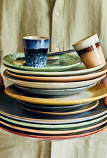 HKliving HKliving 70's Ceramics Dinner Plates Fleck- set van 2