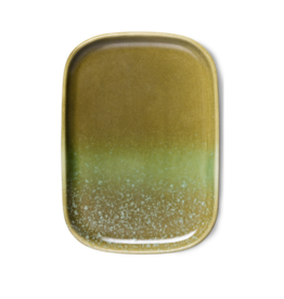 HKliving HKliving 70's Ceramics Small Tray Grass
