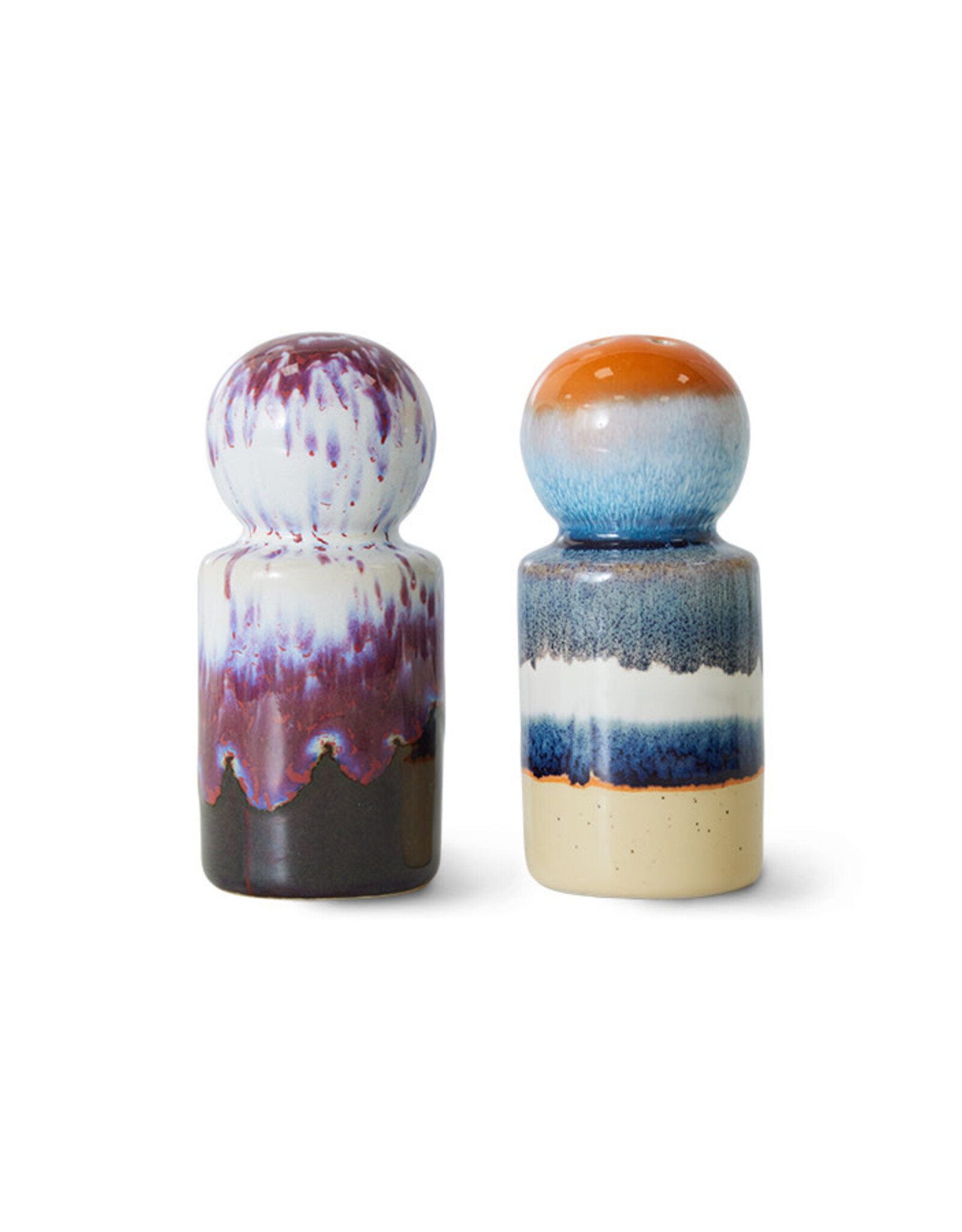 HKliving Hkliving 70's Ceramics Pepper & Salt Jar Stargaze