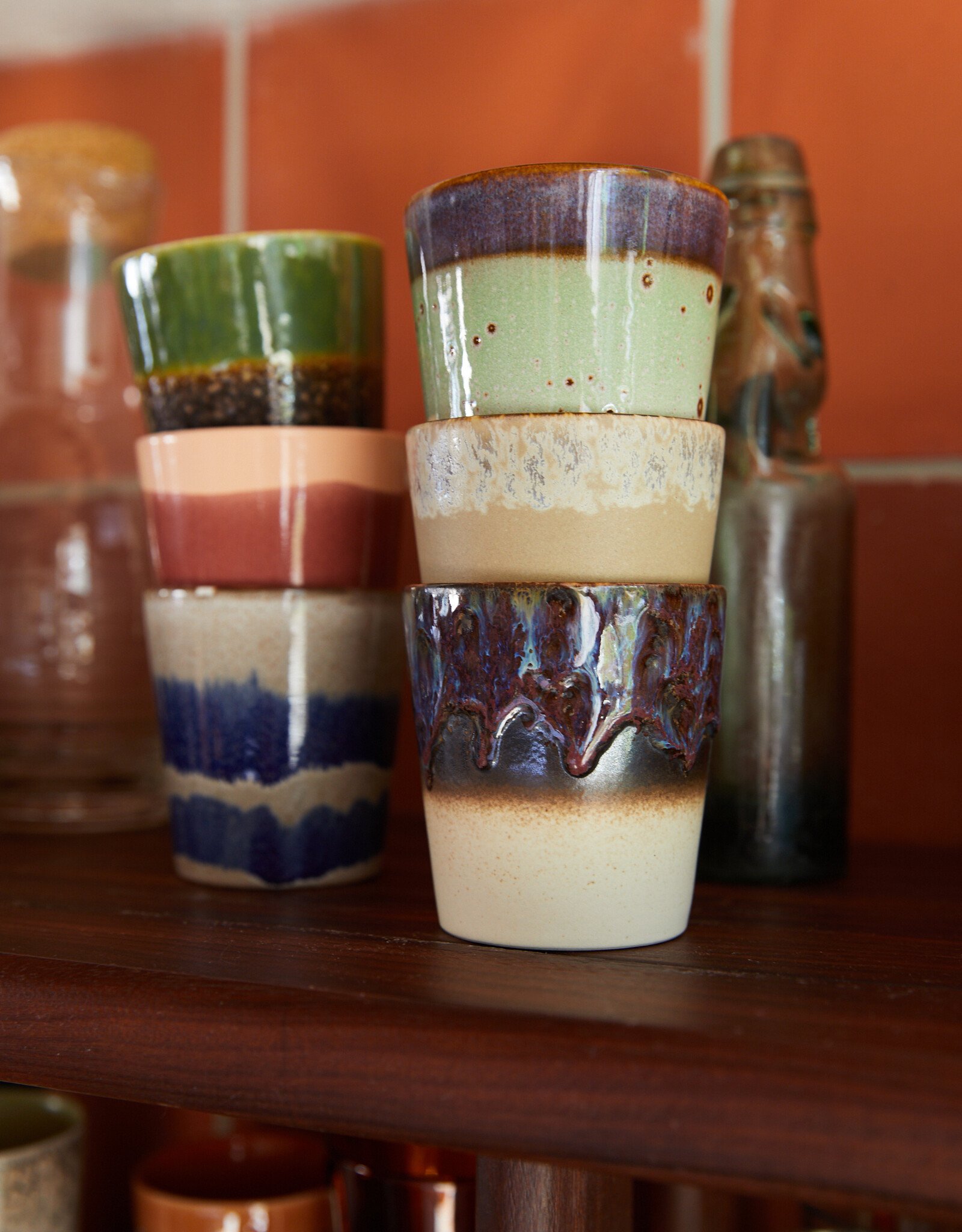 HKliving HKLiving 70's Ceramics Coffee Mug Algae