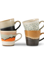 HKliving Hkliving 70's Ceramics Cappuccino Mug Fire