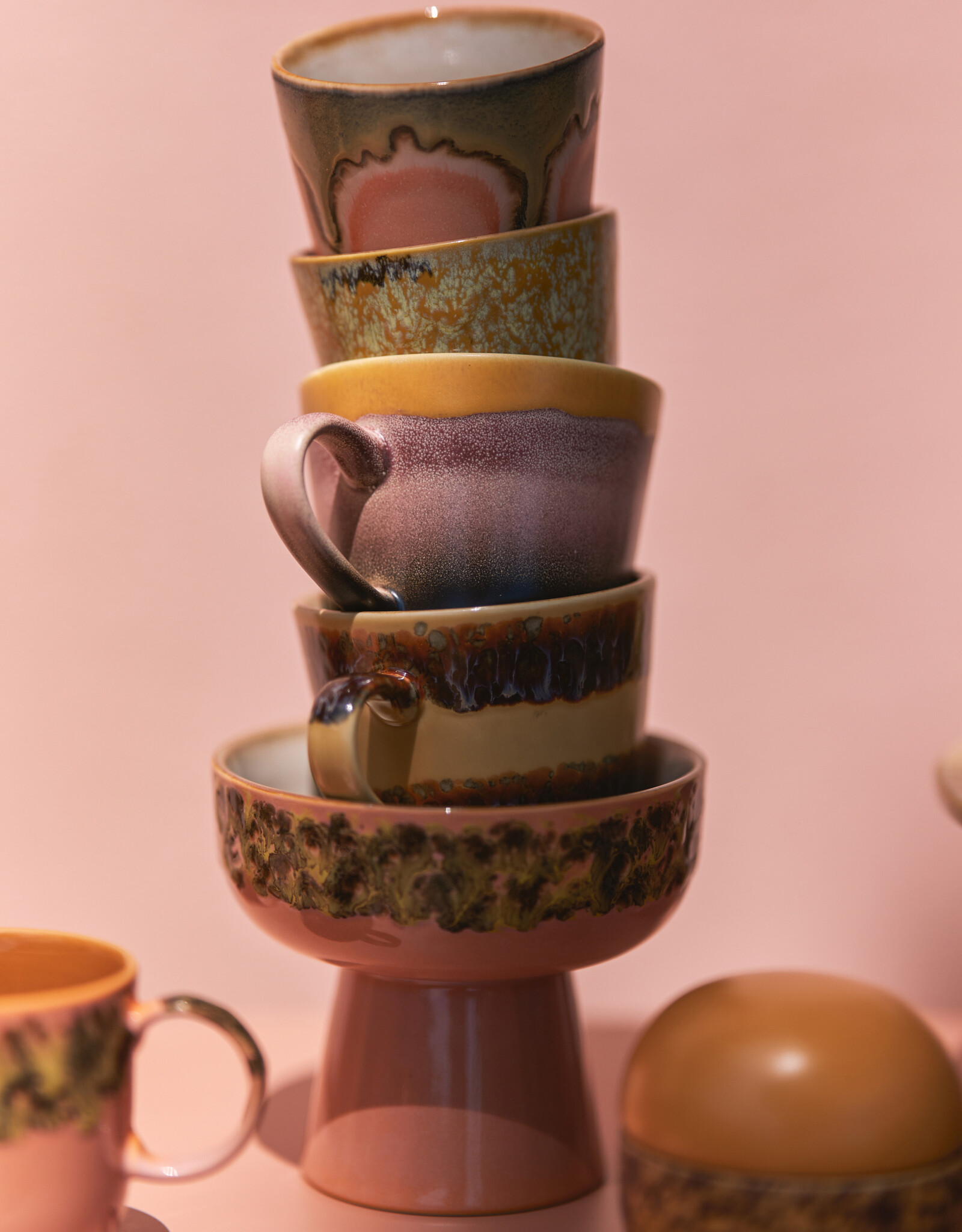 HKliving HKliving 70's Ceramics Cappuccino Mug Sunset