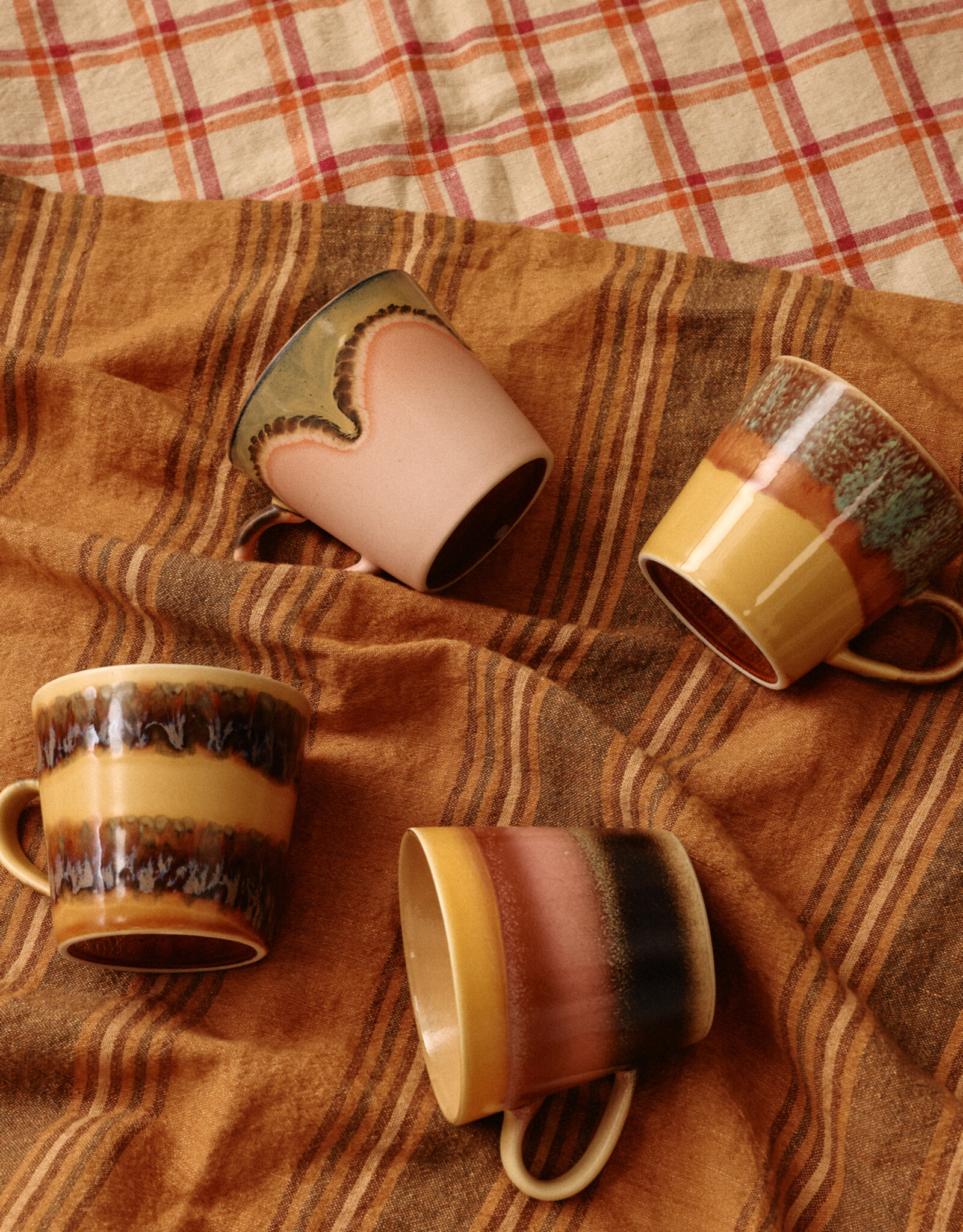 HKliving HKliving 70's Ceramics Cappuccino Mug Sunset